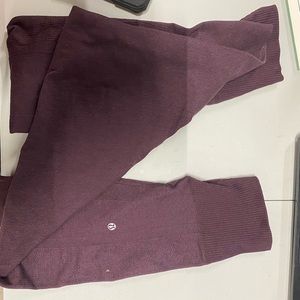 Maroon Lululemon Leggings Size 8